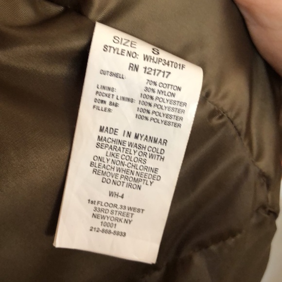 WHO.A.U Orange Coat Parka anorak with faux fur lined hood size S - Picture 9 of 11